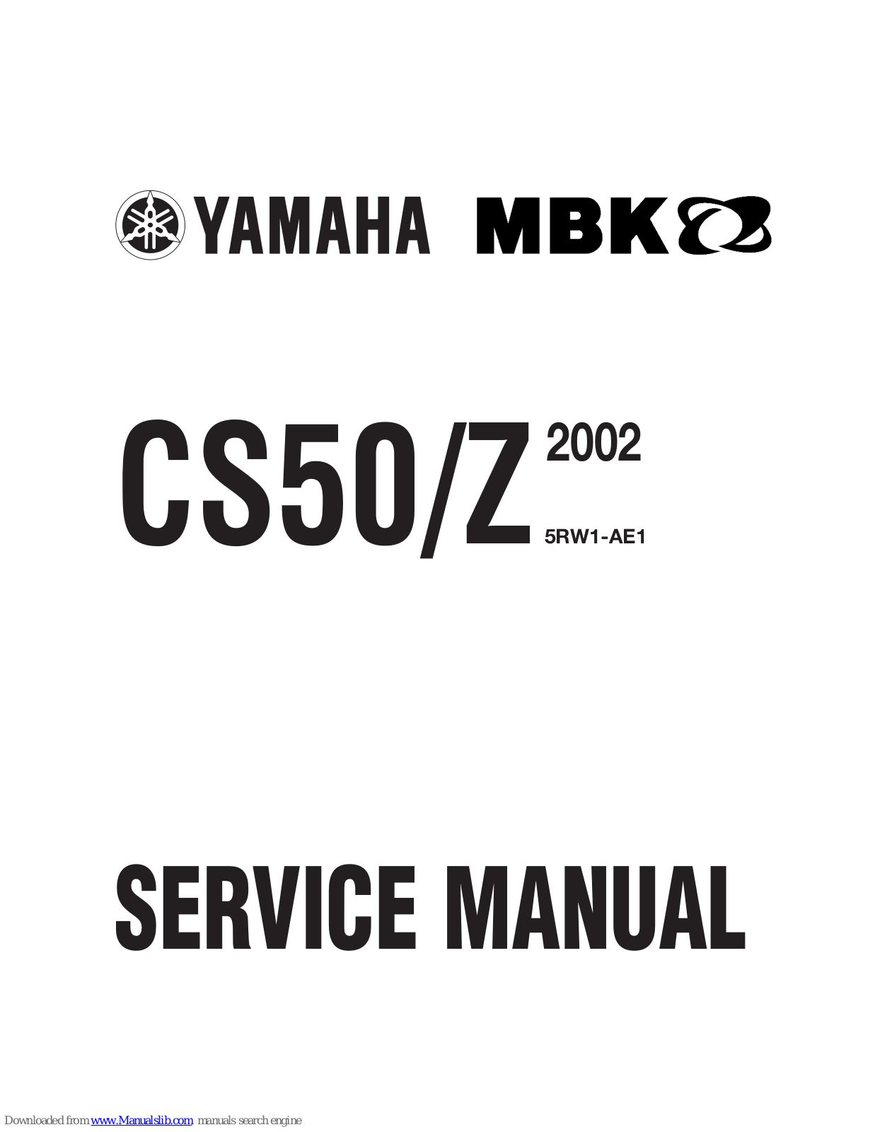 Yamaha CS50  (2002), CS50Z (2002) Service Manual