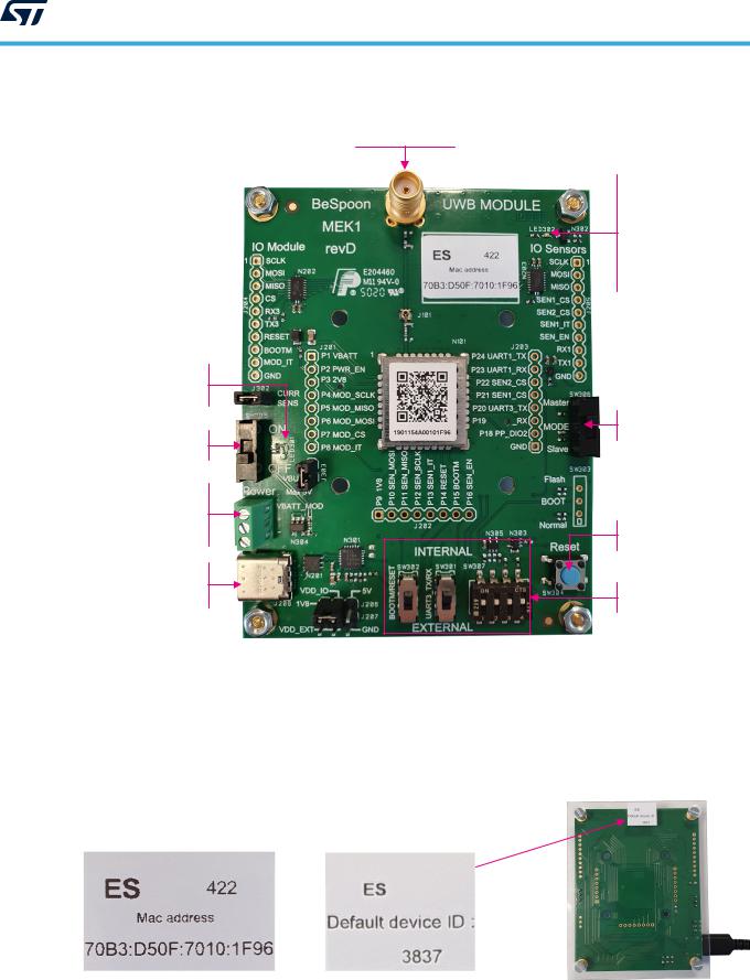 STMicroelectronics B-UWB-MEK1 Quick Start Guide