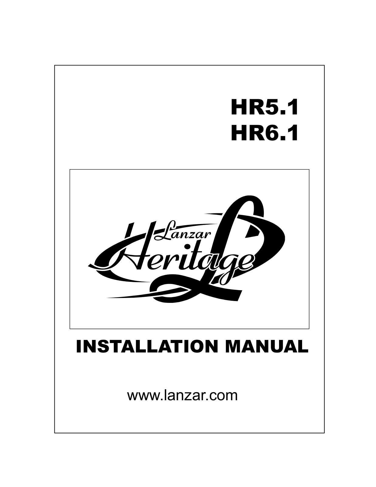 Lanzar HR6.1 Installation Manual