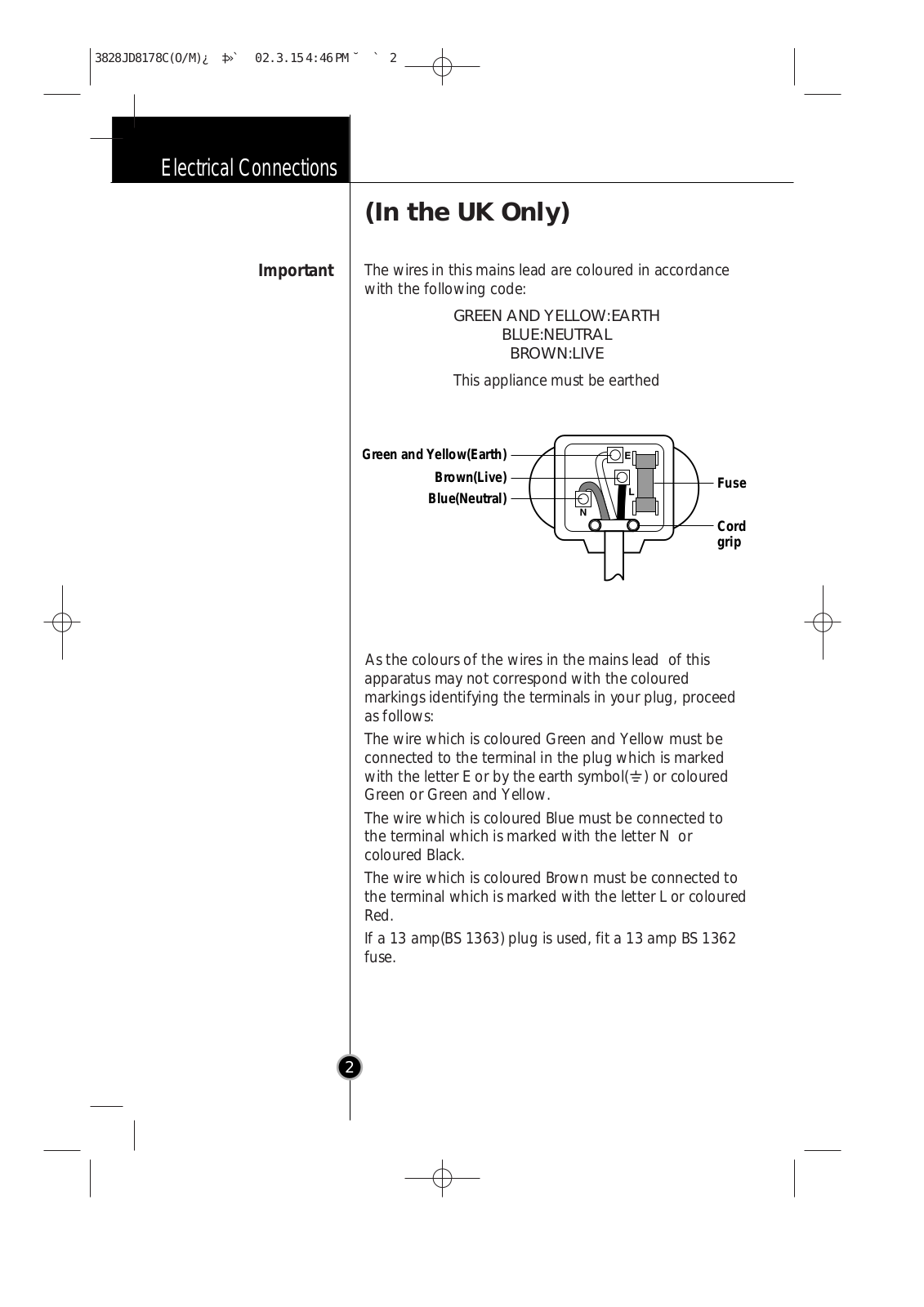 LG GR-349SLQ User Manual