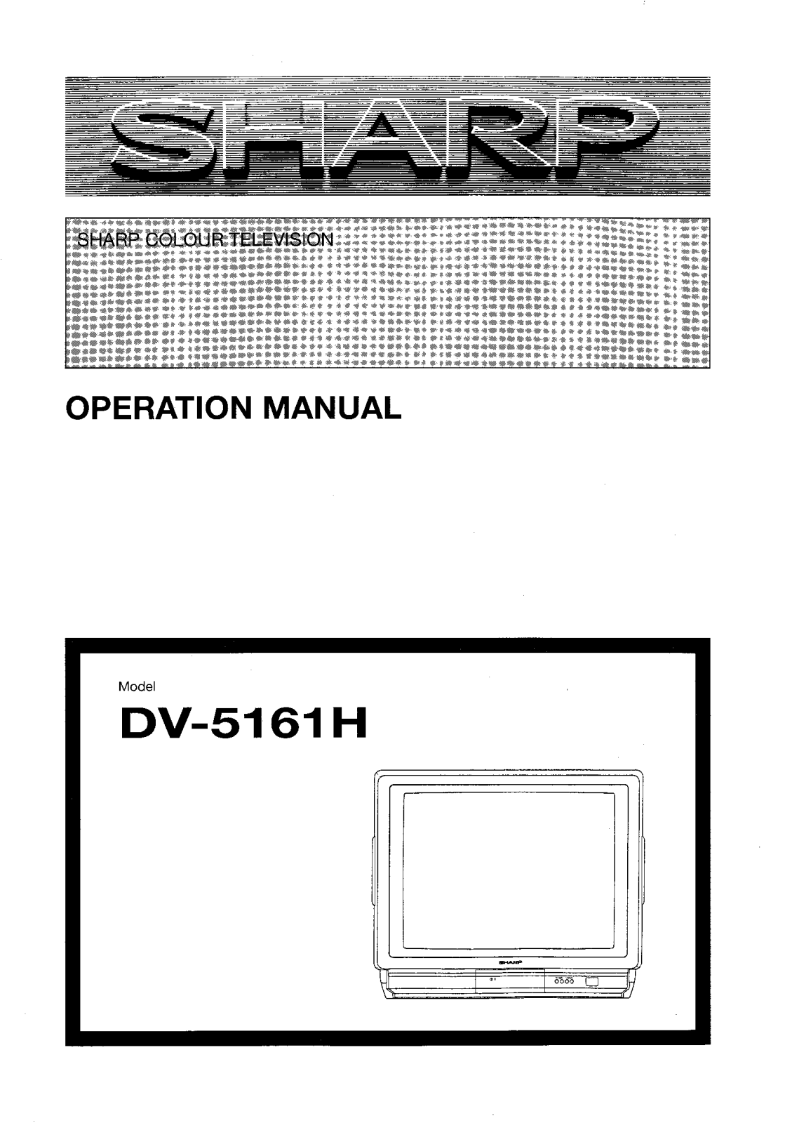 Sharp DV-5161H User Manual