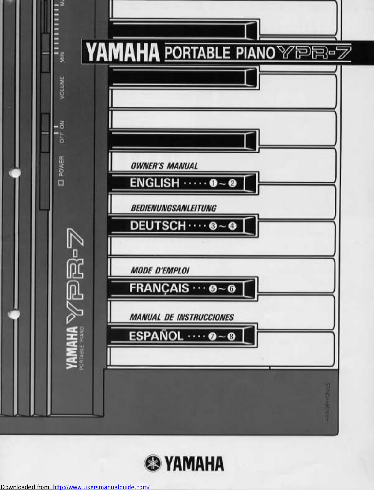 Yamaha Audio YPR-7 User Manual