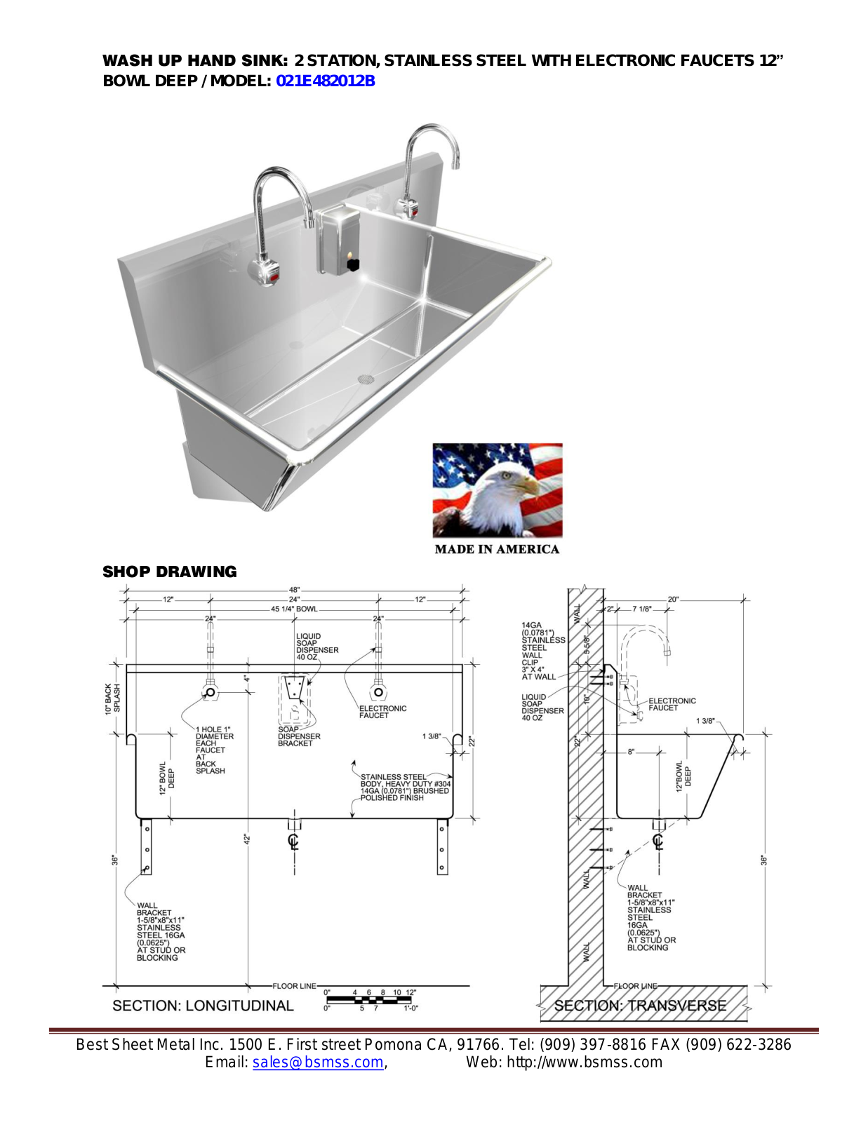 Best Sheet Metal 021E482012B User Manual - ManualMachine.com