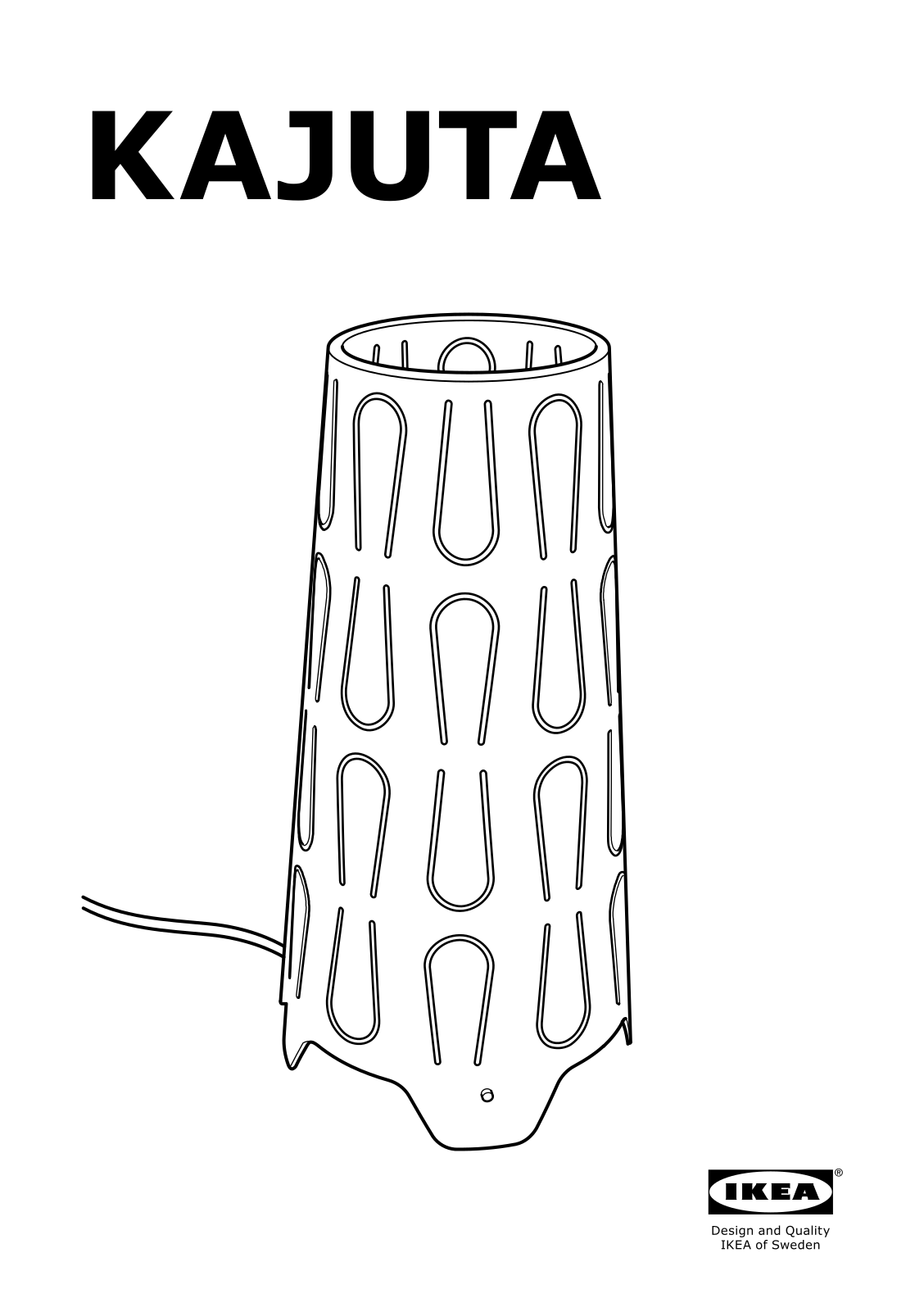 IKEA KAJUTA User Manual