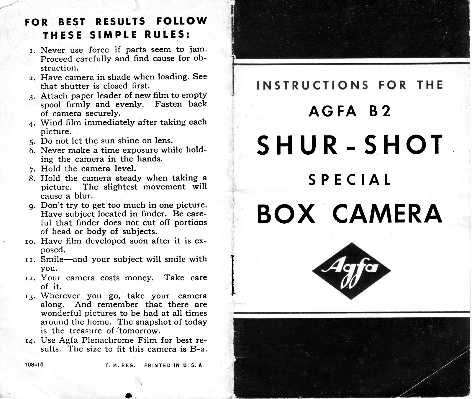 agfa b2 sure-shot User Guide