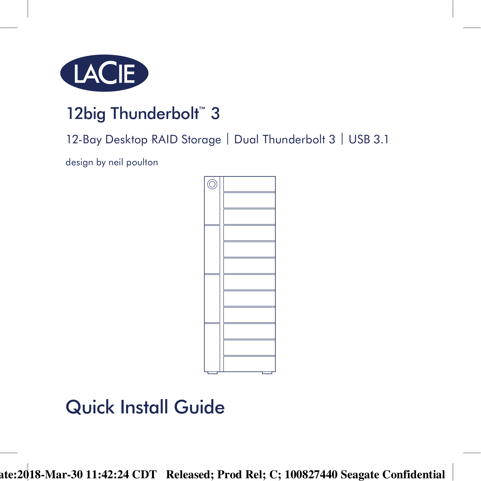 LaCie 12big Thunderbolt 3 Installation Manual - ManualMachine.com