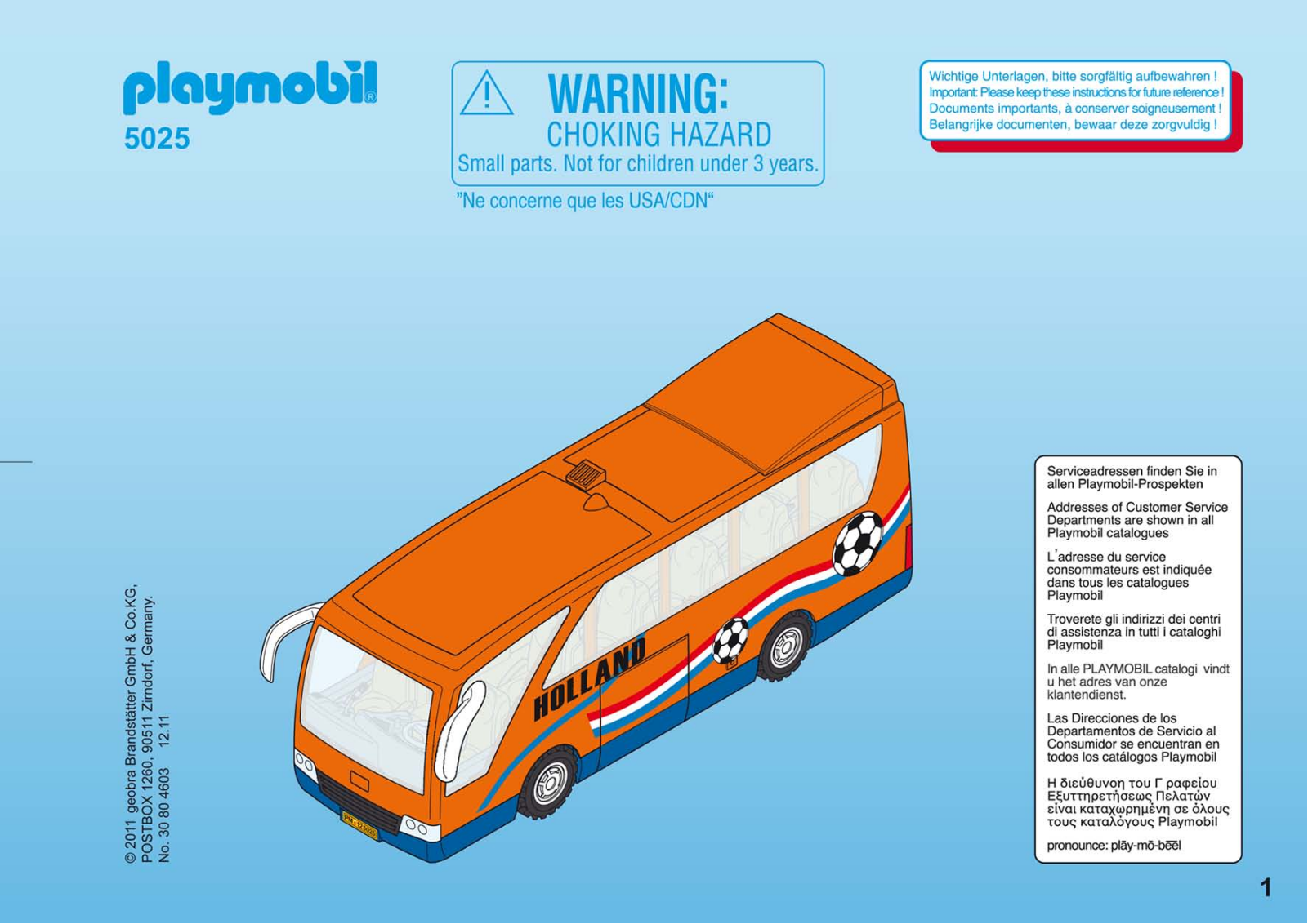 Playmobil 5025 Instructions