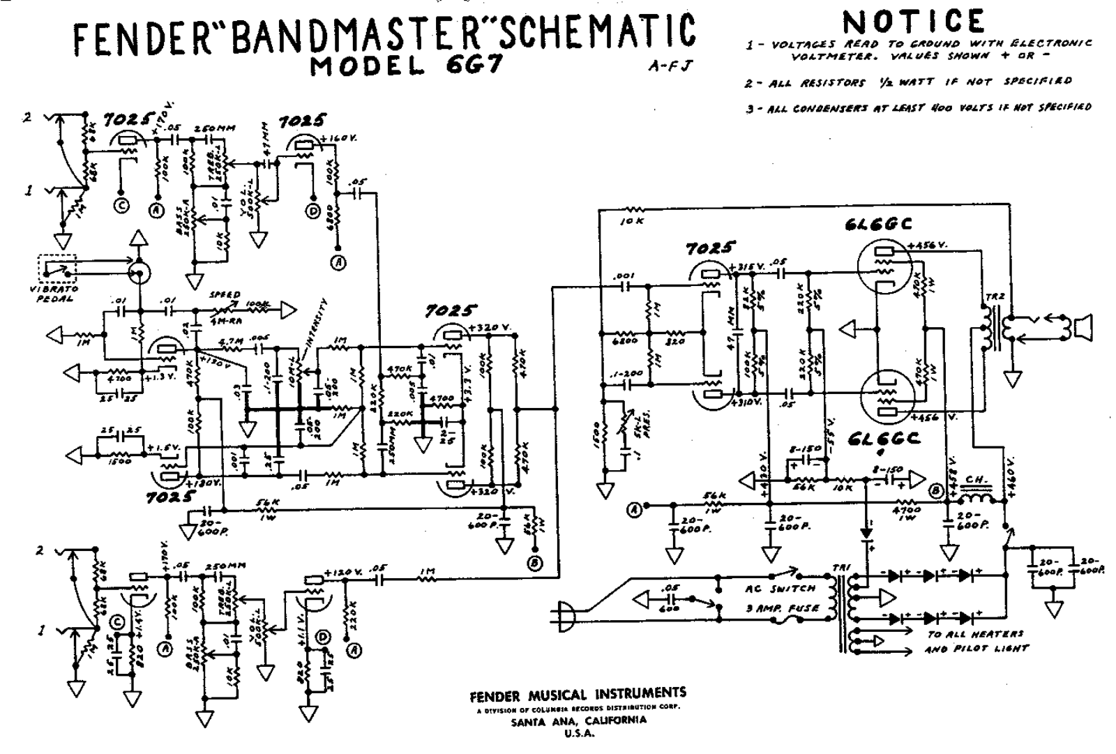 Fender 6g7 schematic