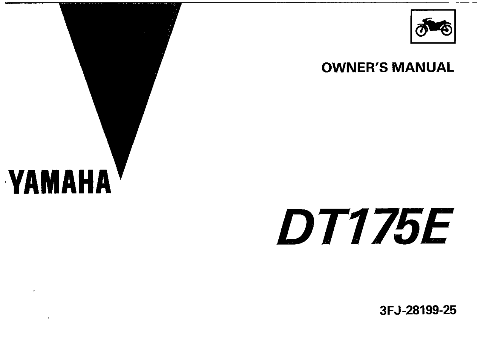 Yamaha DT175 E 1993 Owner's manual