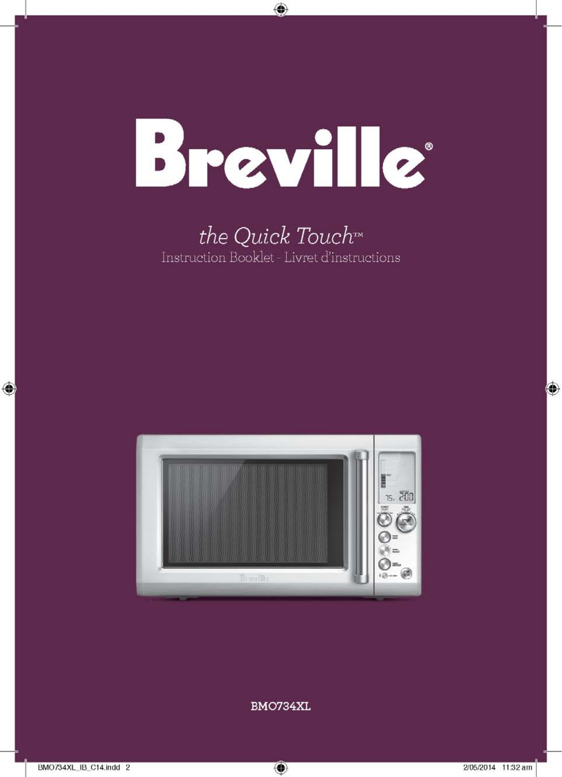 Breville BMO734XL Instruction Handbook