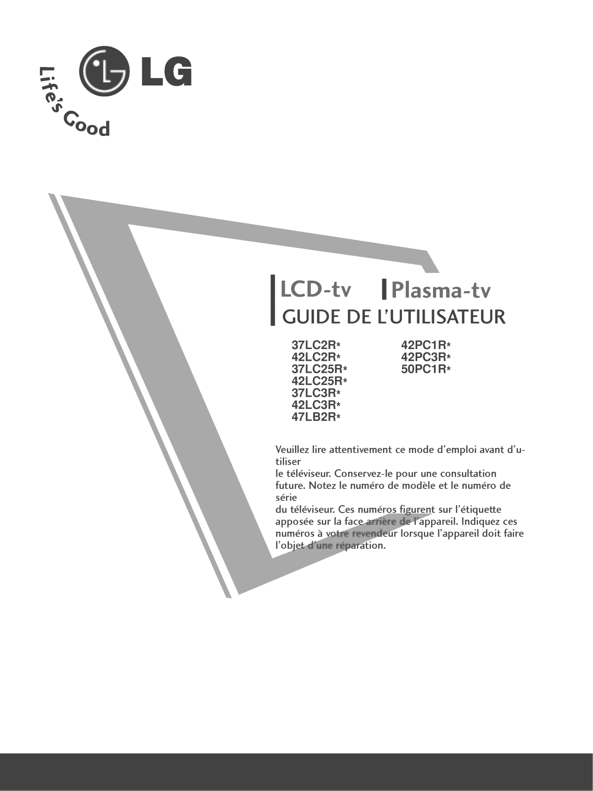 LG 42LC3R Owner’s Manual