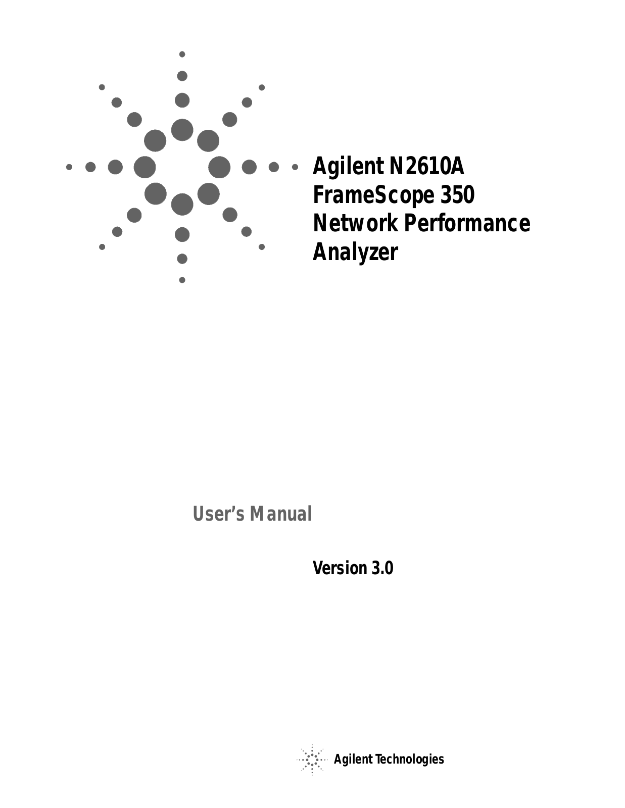 Agilent Technologies N2610A User Manual