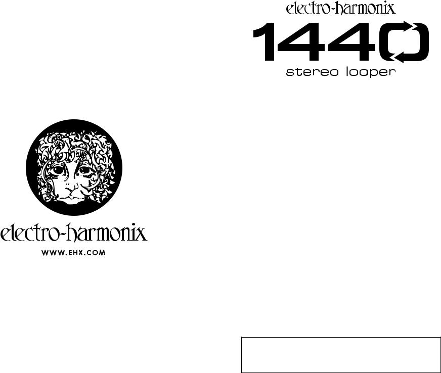 Electro-Harmonix 1440 Stereo Looper Installation manual