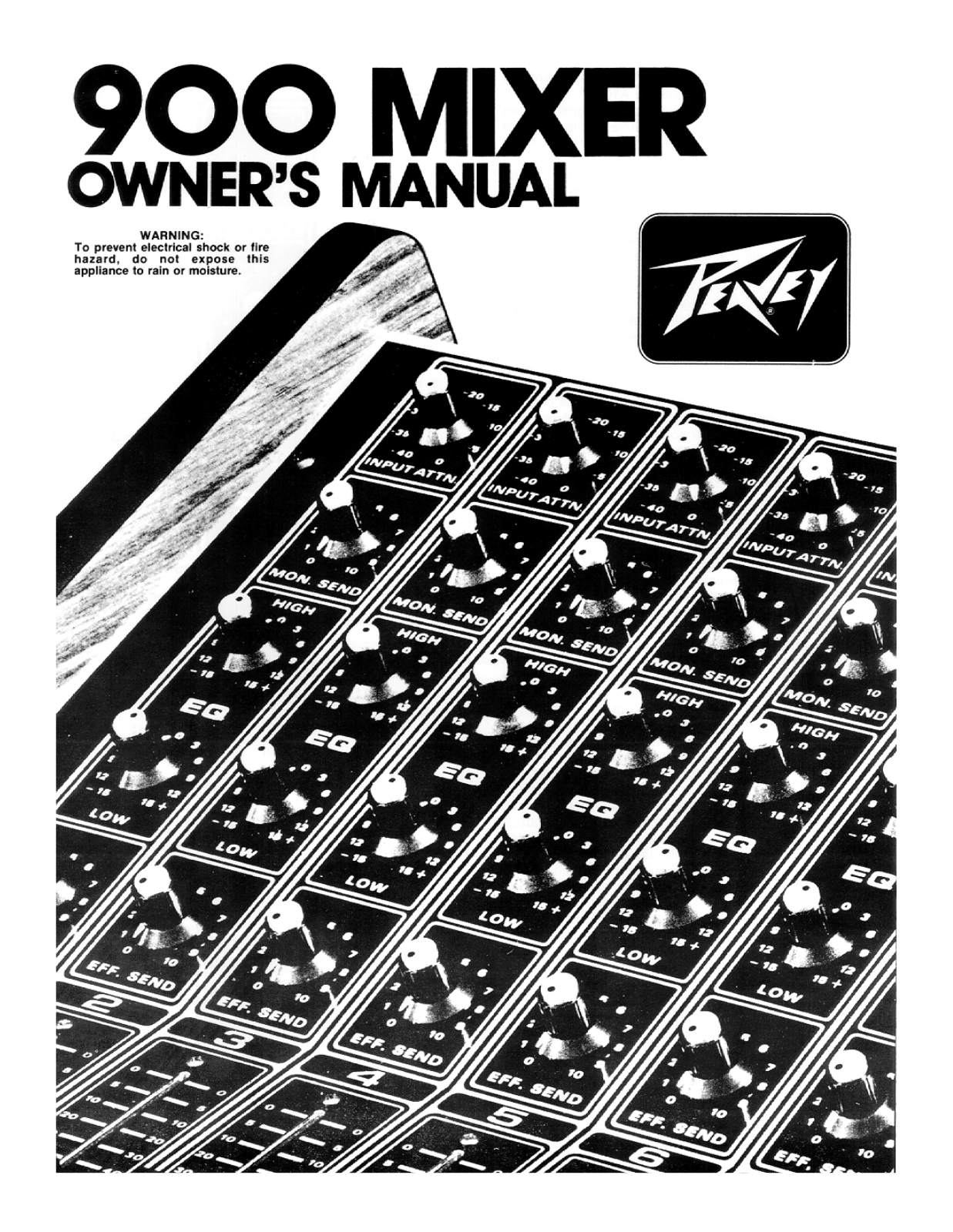 Peavey 900 Mixer User Manual