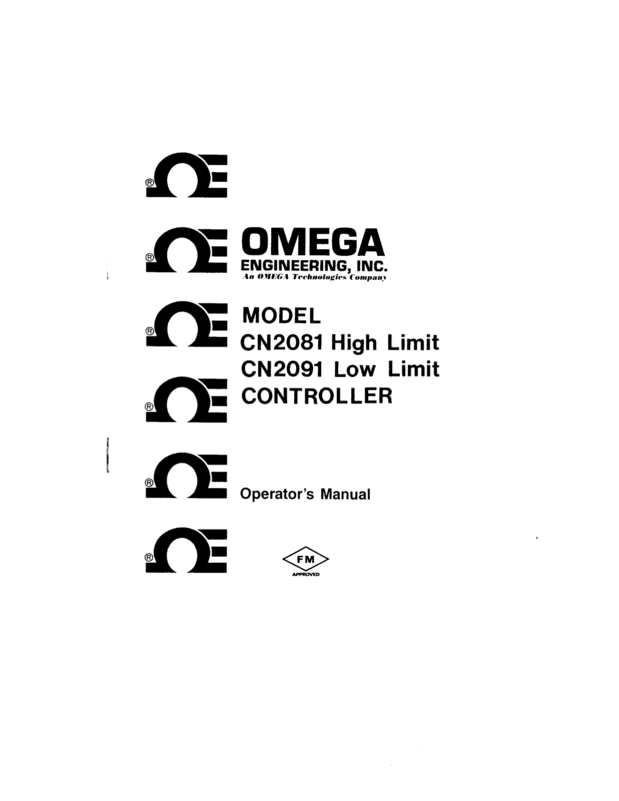 Omega Products CN2091 Installation  Manual