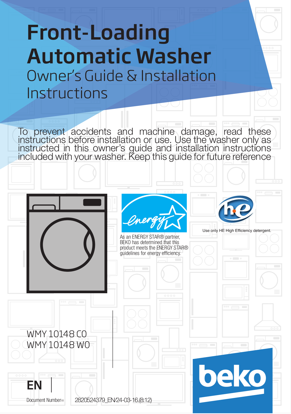 Beko WMY 10148 C0, WMY 10148 W0 User manual