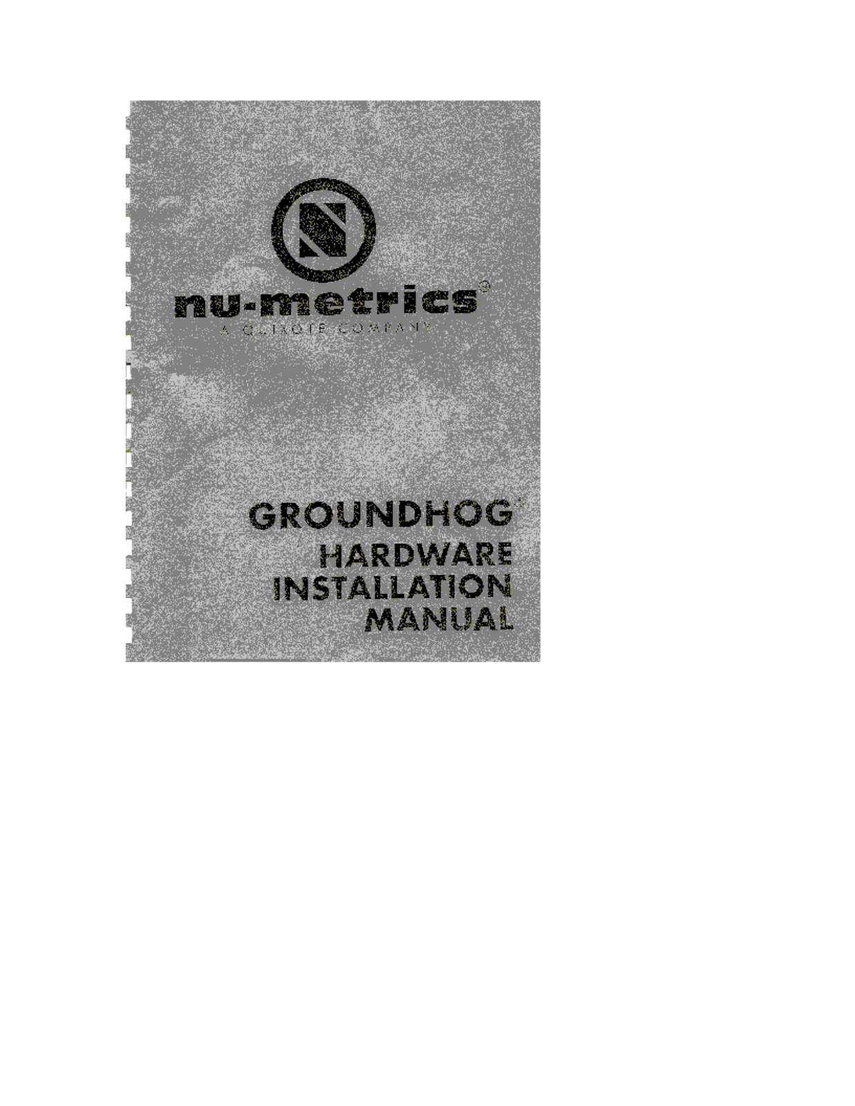 Nu Metrics NUMET24G2, NUMET24RFM User Manual