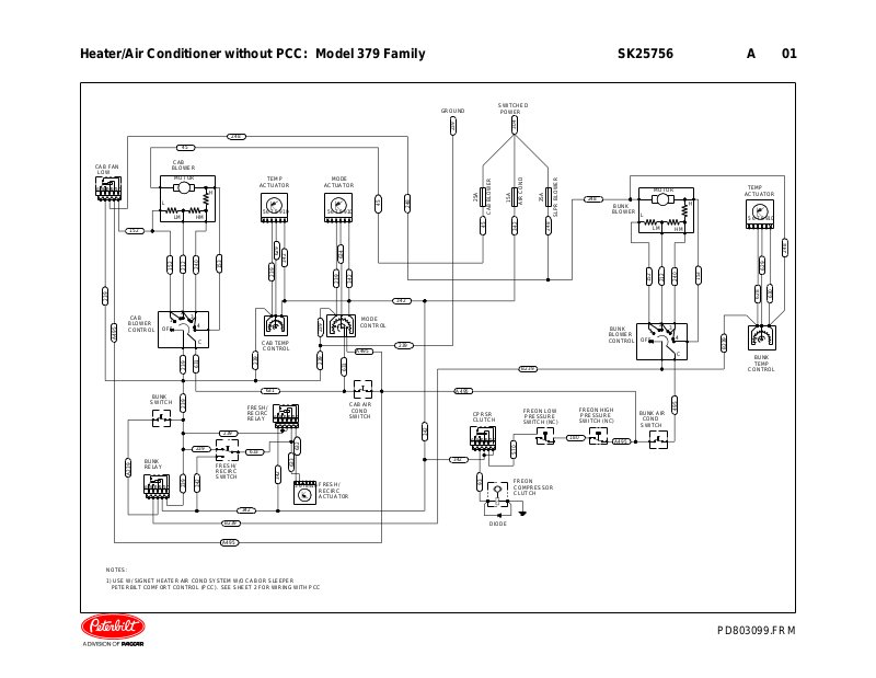 Peterbilt PCC 379 wiring diagrams