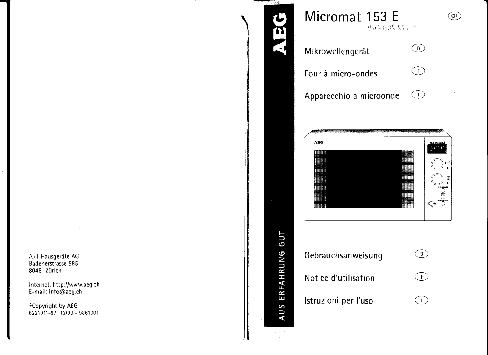 AEG MC153E User Manual