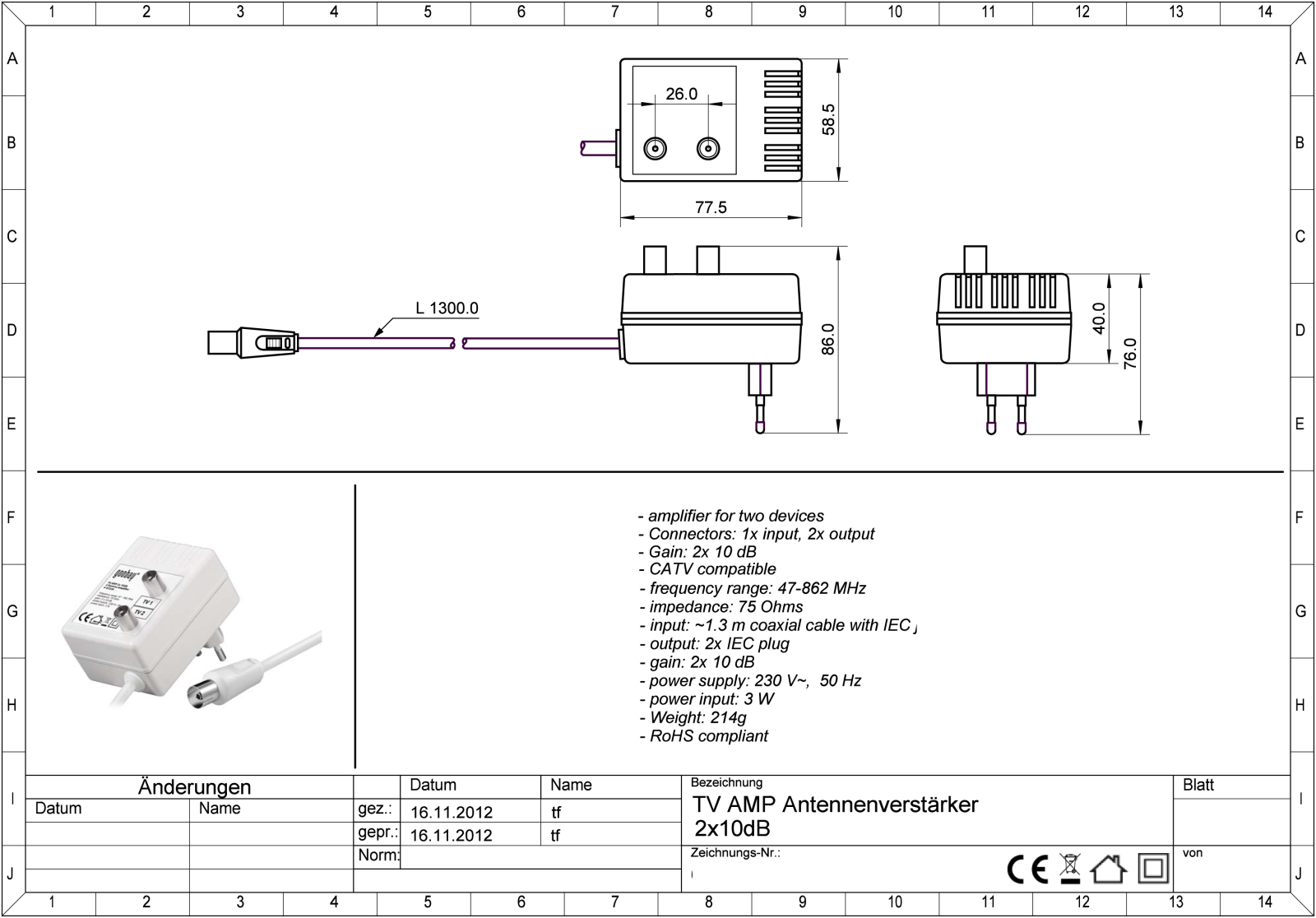 Goobay ICOC SAT-AMP-DVB Drawing - ManualMachine.com