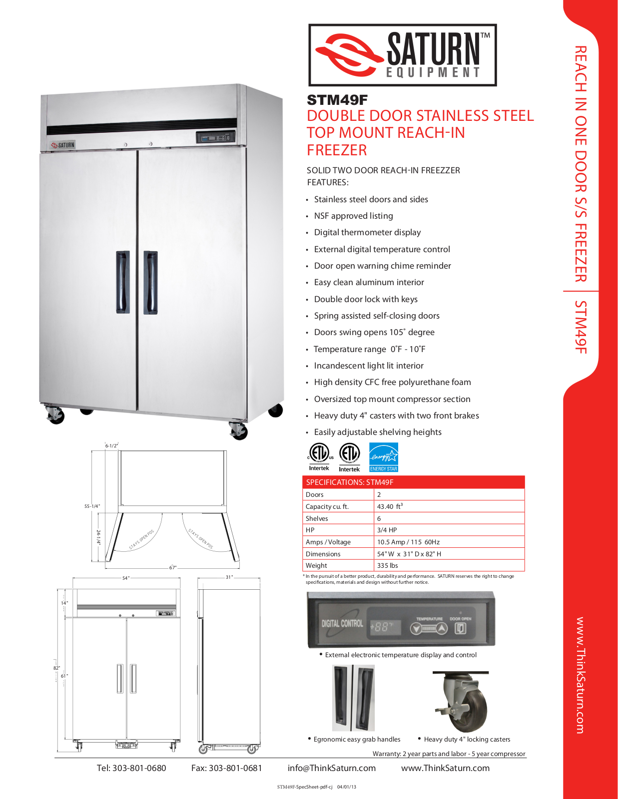 Saturn Equipment STM49F User Manual