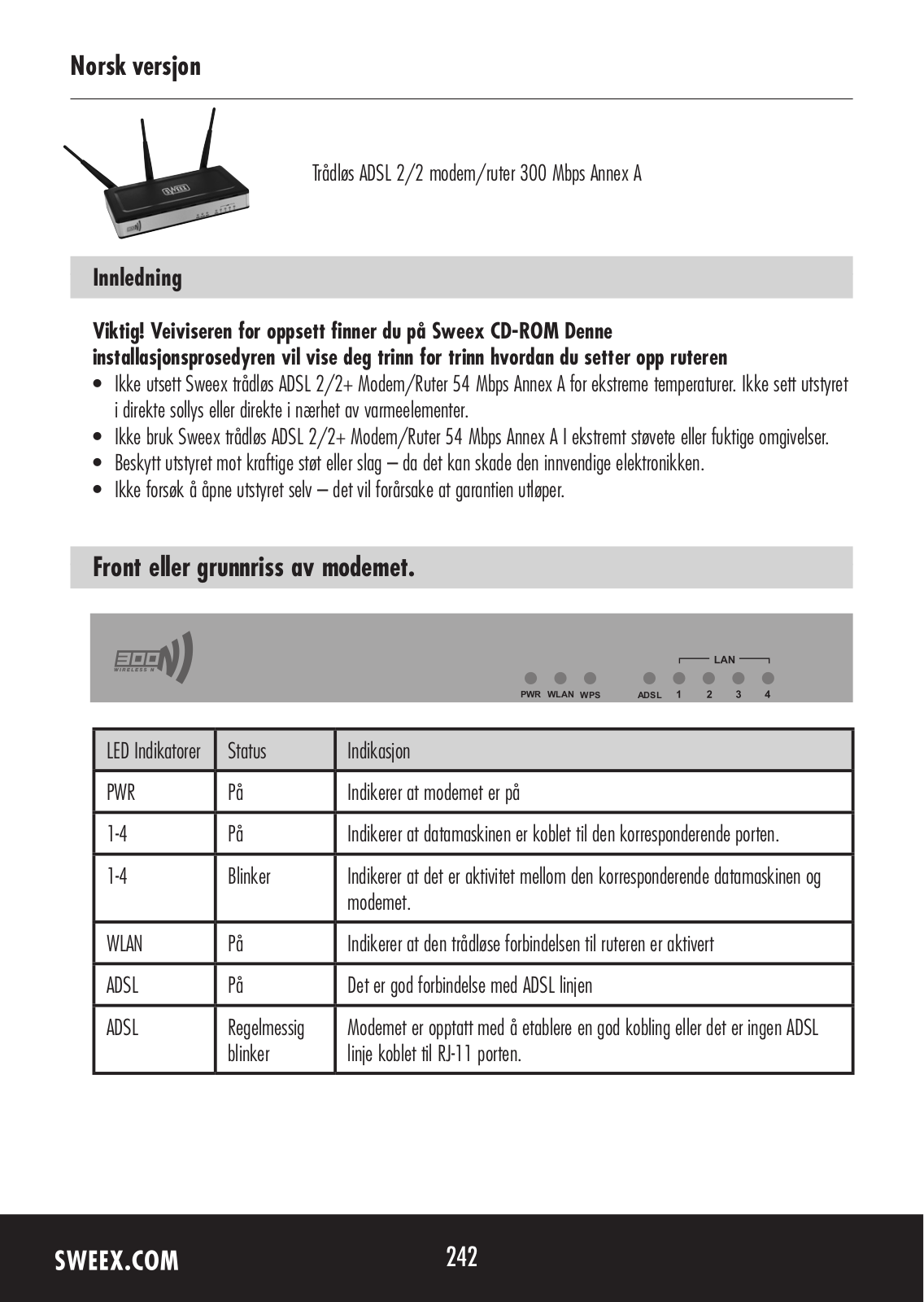 Sweex MO300 QUICK START GUIDE