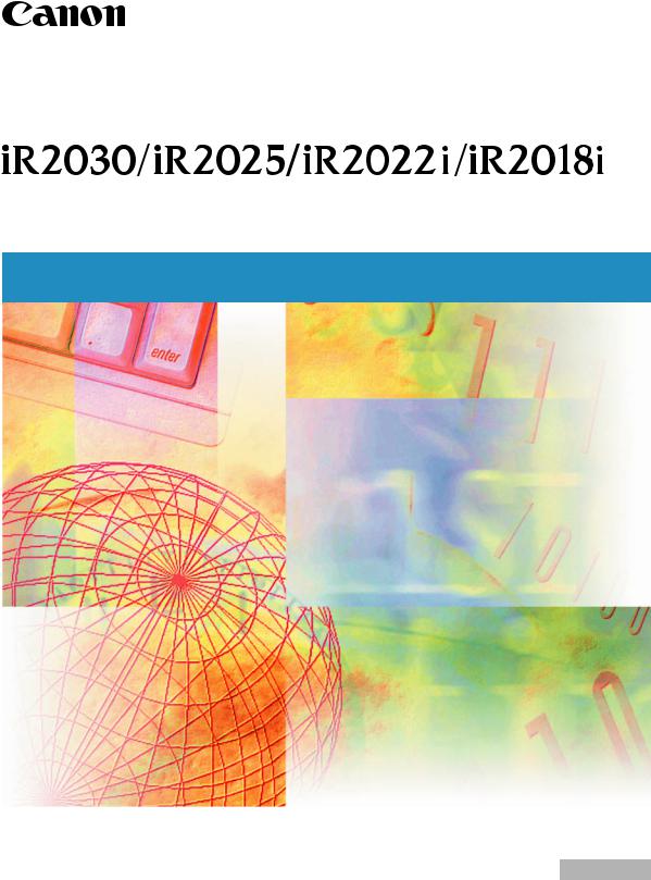 Canon IR 2030, IR2022I, IR2018I, IR2025 User Manual
