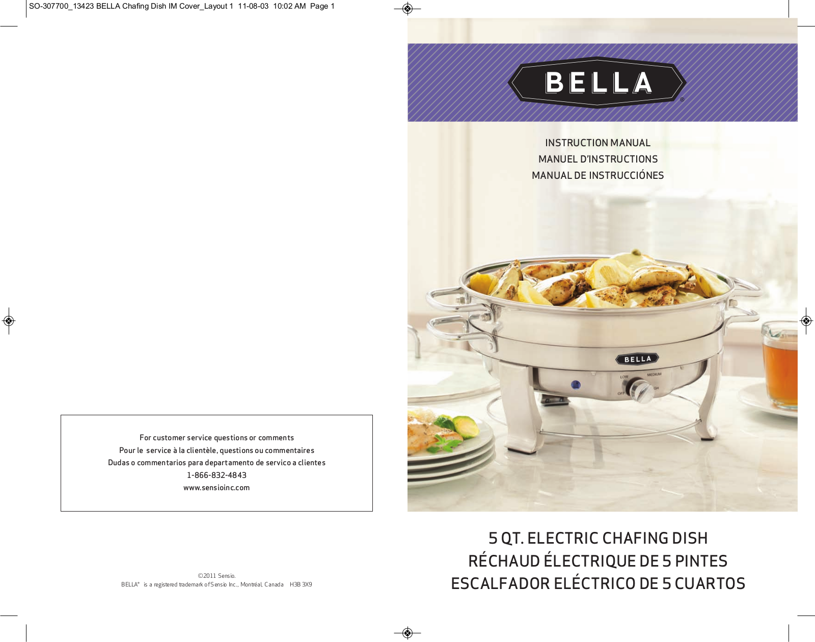 BELLA 13423 User Manual