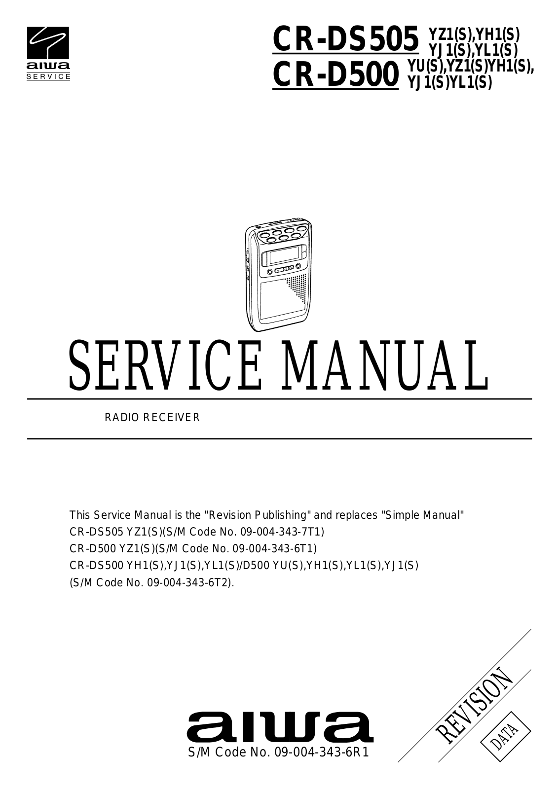 Aiwa CRD-500, CRDS-505 Service manual