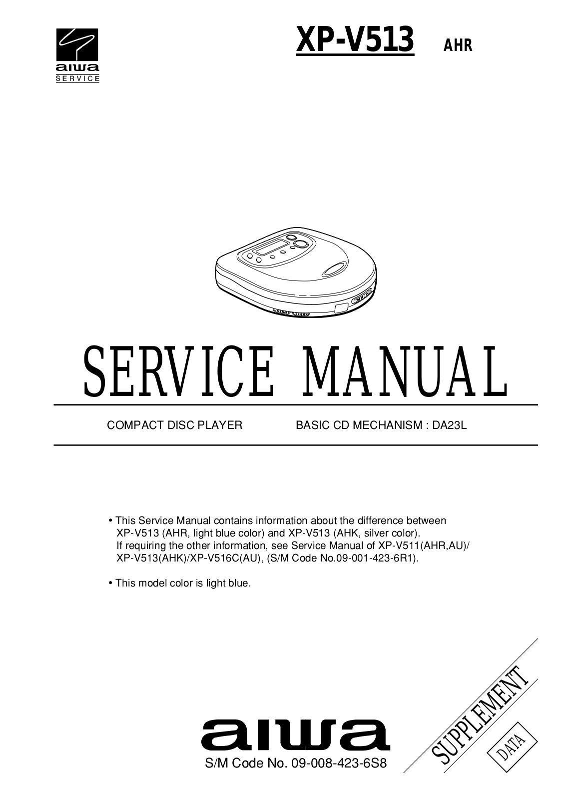 Aiwa XP-V513 Service Manual