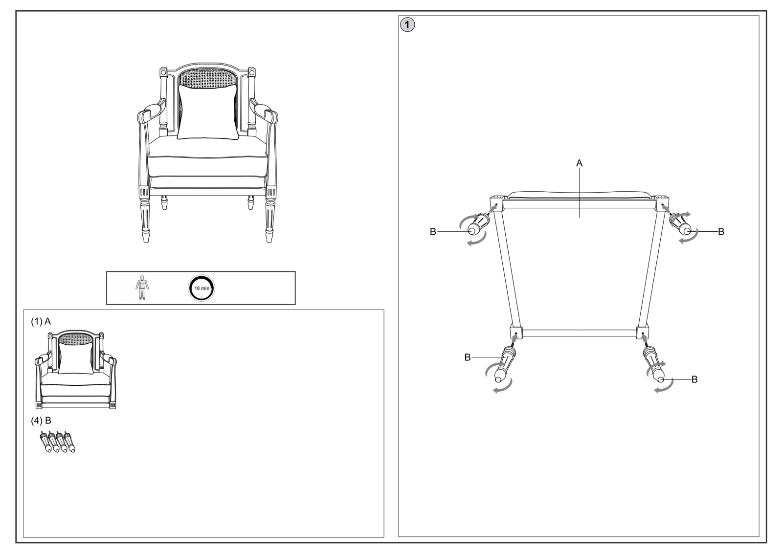 Wholesale Interiors ASS1037CC Assembly Guide