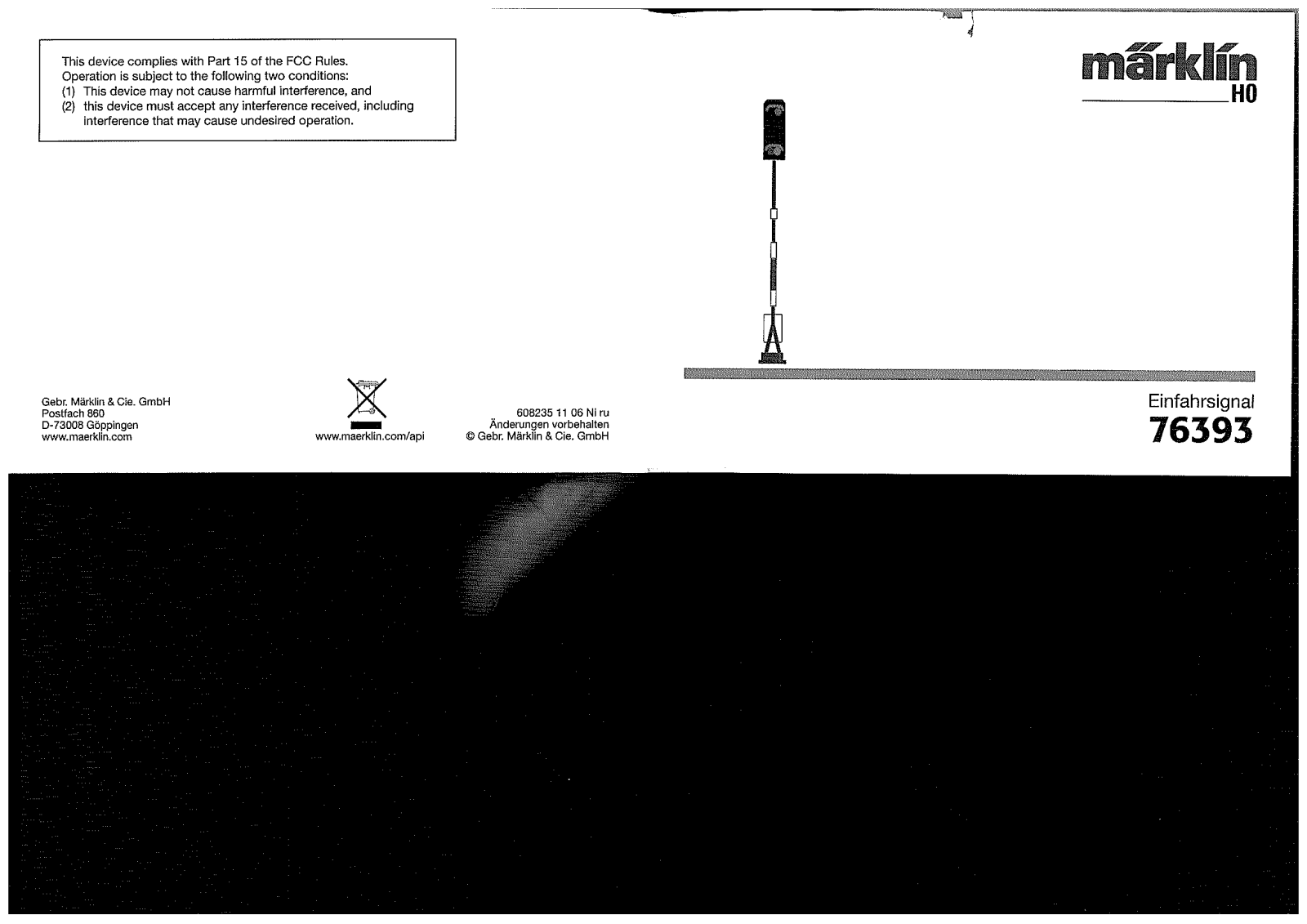 Märklin 76393 User guide