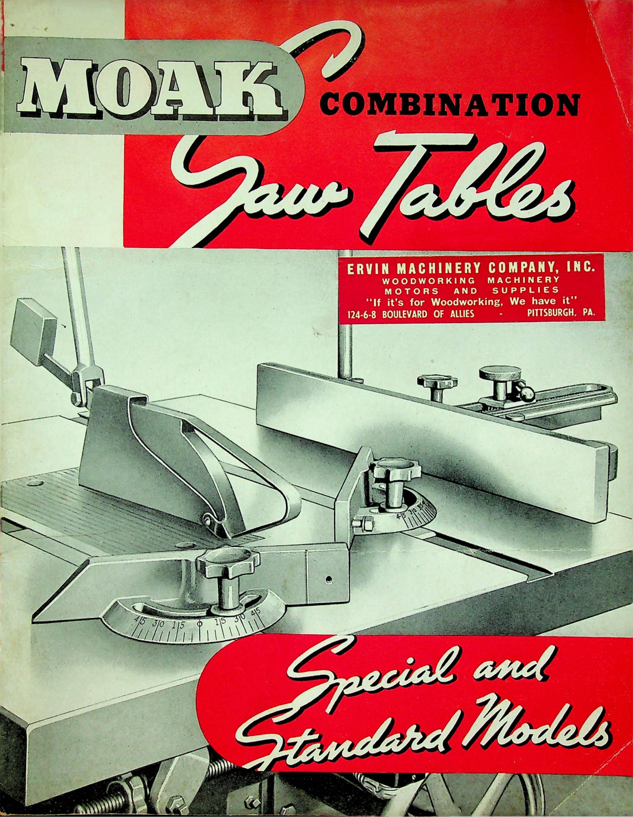 Moak Machine & Foundry Combination Saw Tables Table Saws - ManualMachine.com