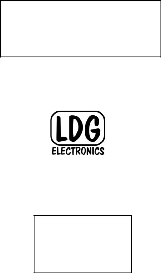Ldg electronics AT-200PRO Manual