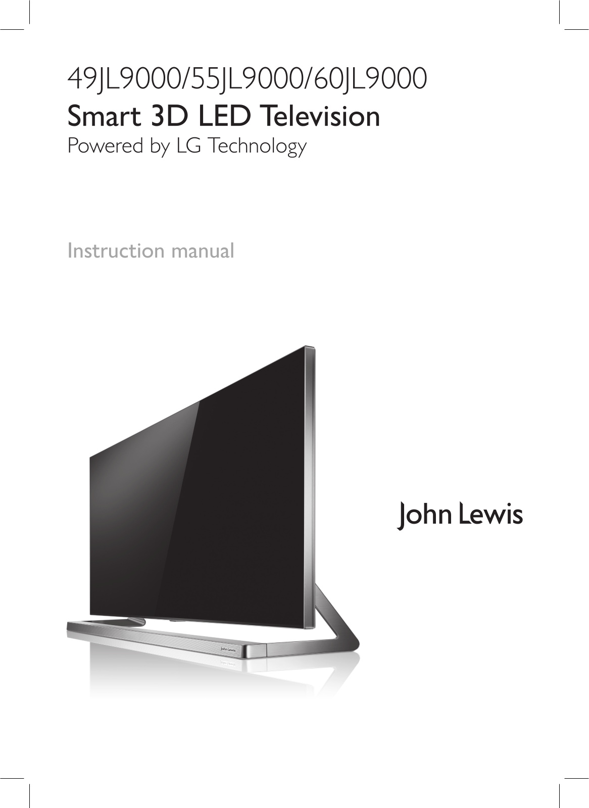 LG 55JL9000 Owner’s Manual