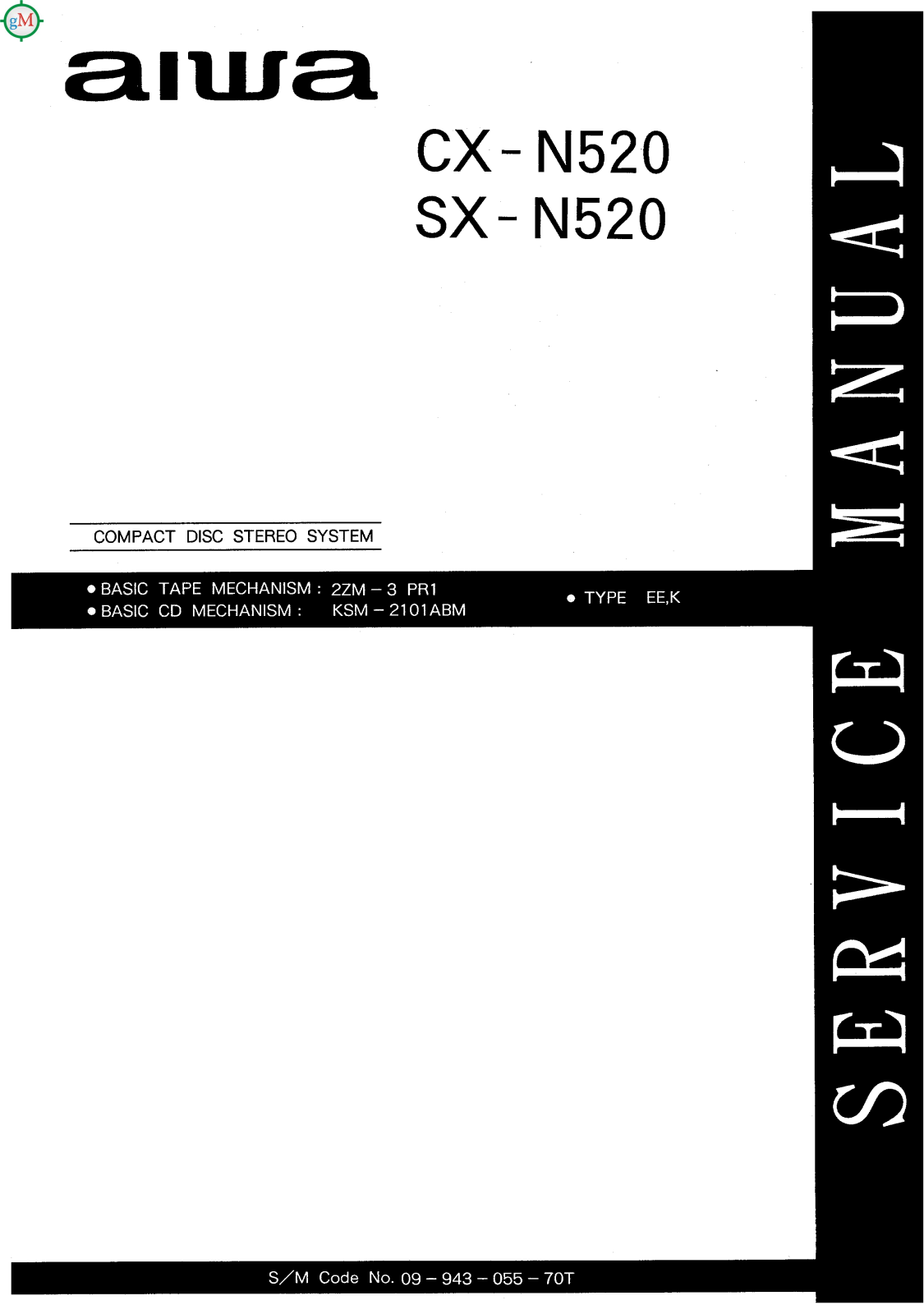 Aiwa CX-N520, SX-N520 Service Manual