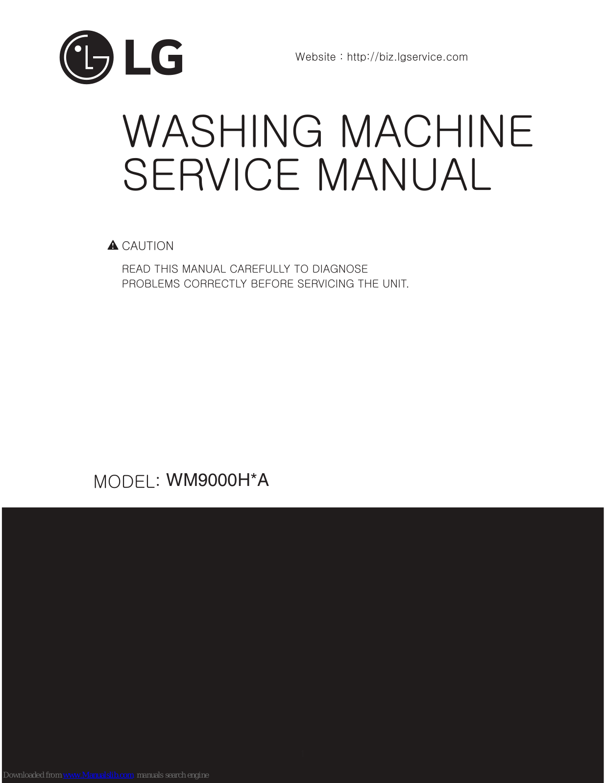 LG WM9000HA Service Manual