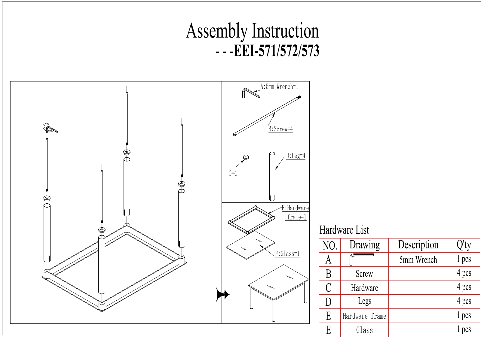 Modway FOW1312 Installation & Assembly - ManualMachine.com