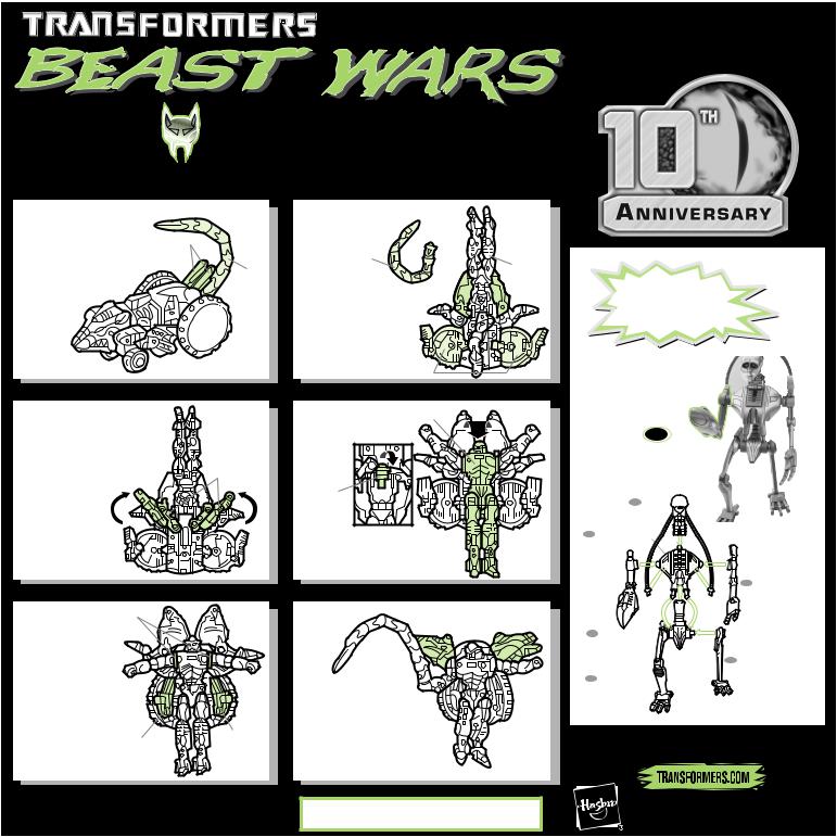 Hasbro TRANSFORMERS BEAST WARS RATTRAP 10TH ANNIVERSARY User Manual