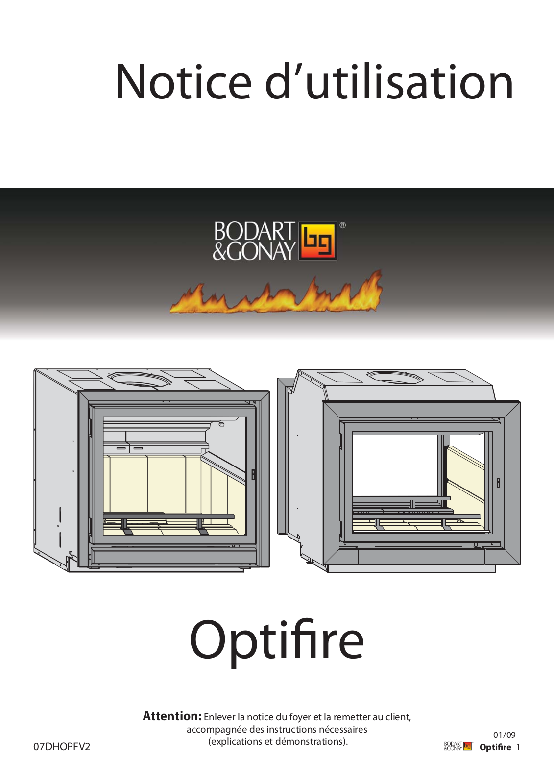 Bodart & gonay OPTIFIRE User Manual