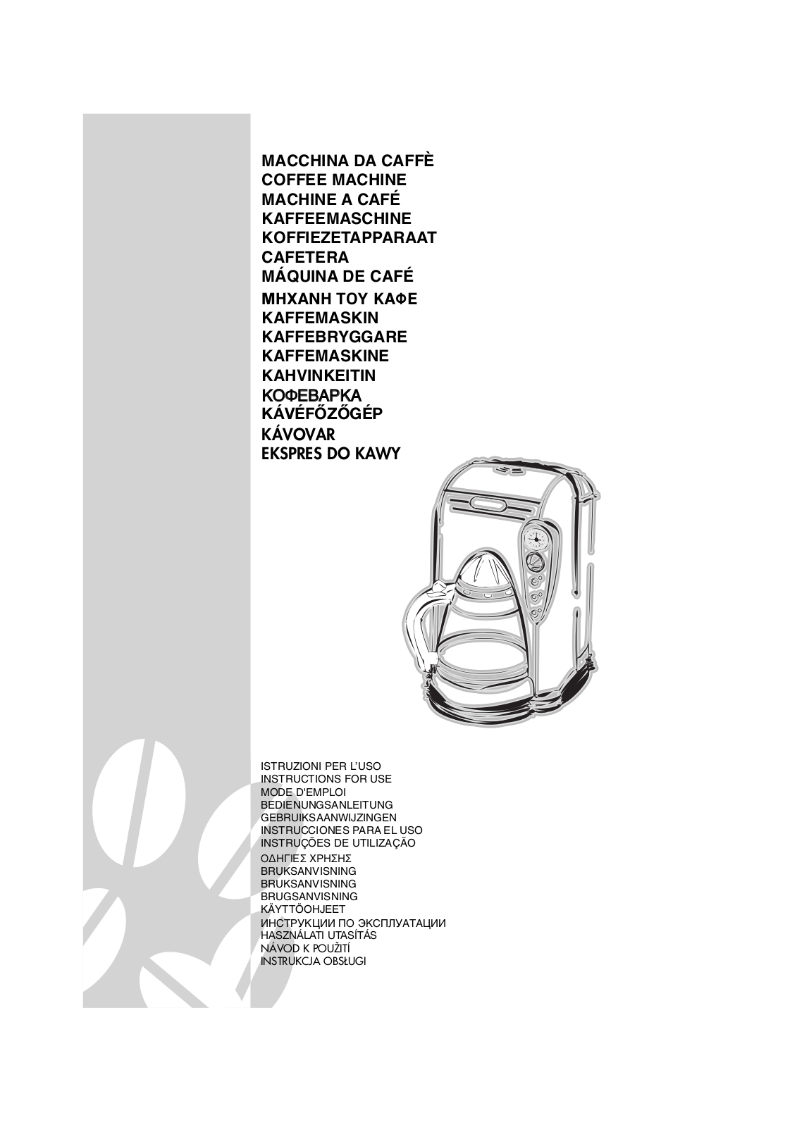 De'Longhi A2-460IDL Owner's Manual