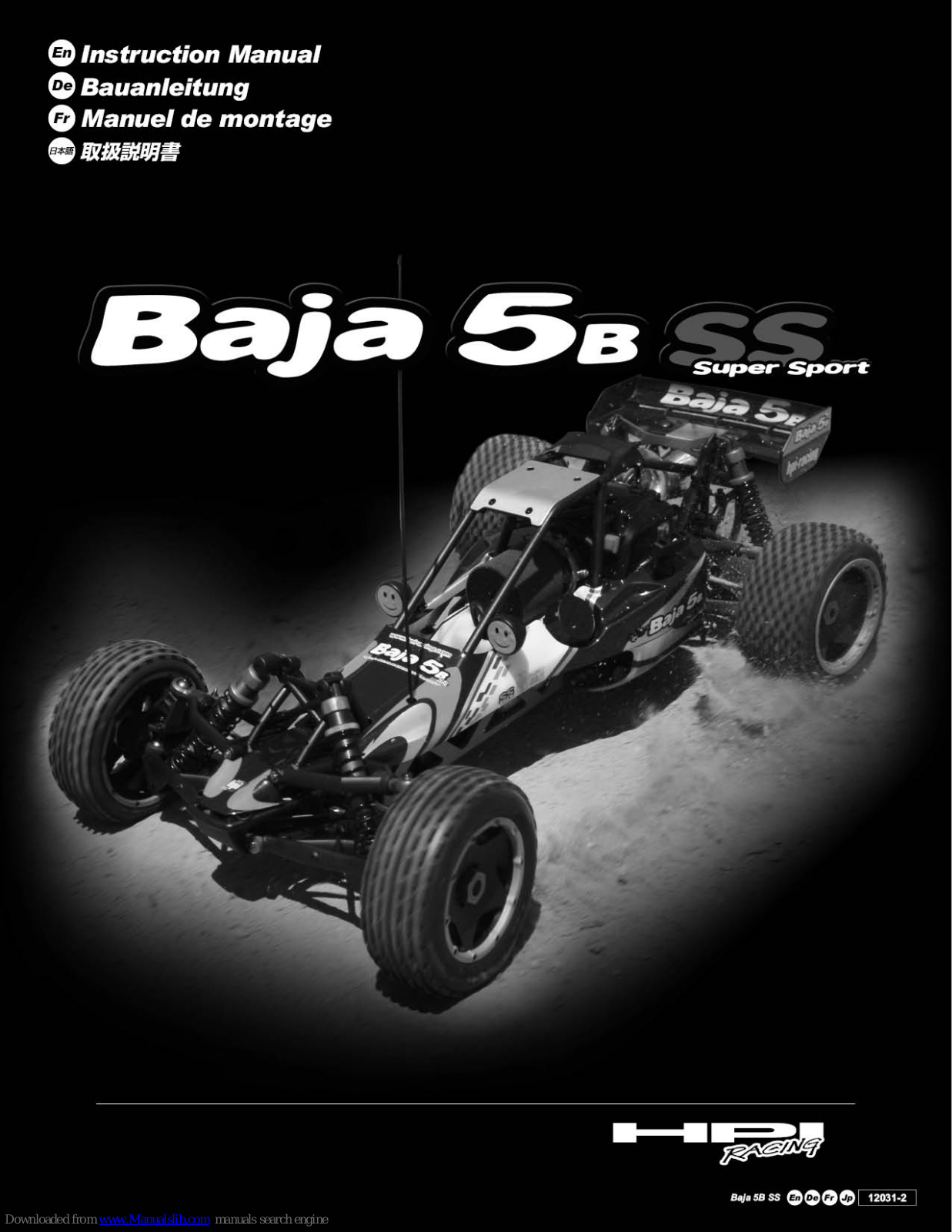 HPI Racing Baja 5SC SS Instruction Manual