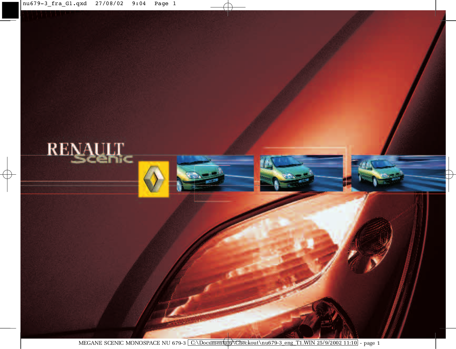 Renault SCENIC 2002 Owner Manual