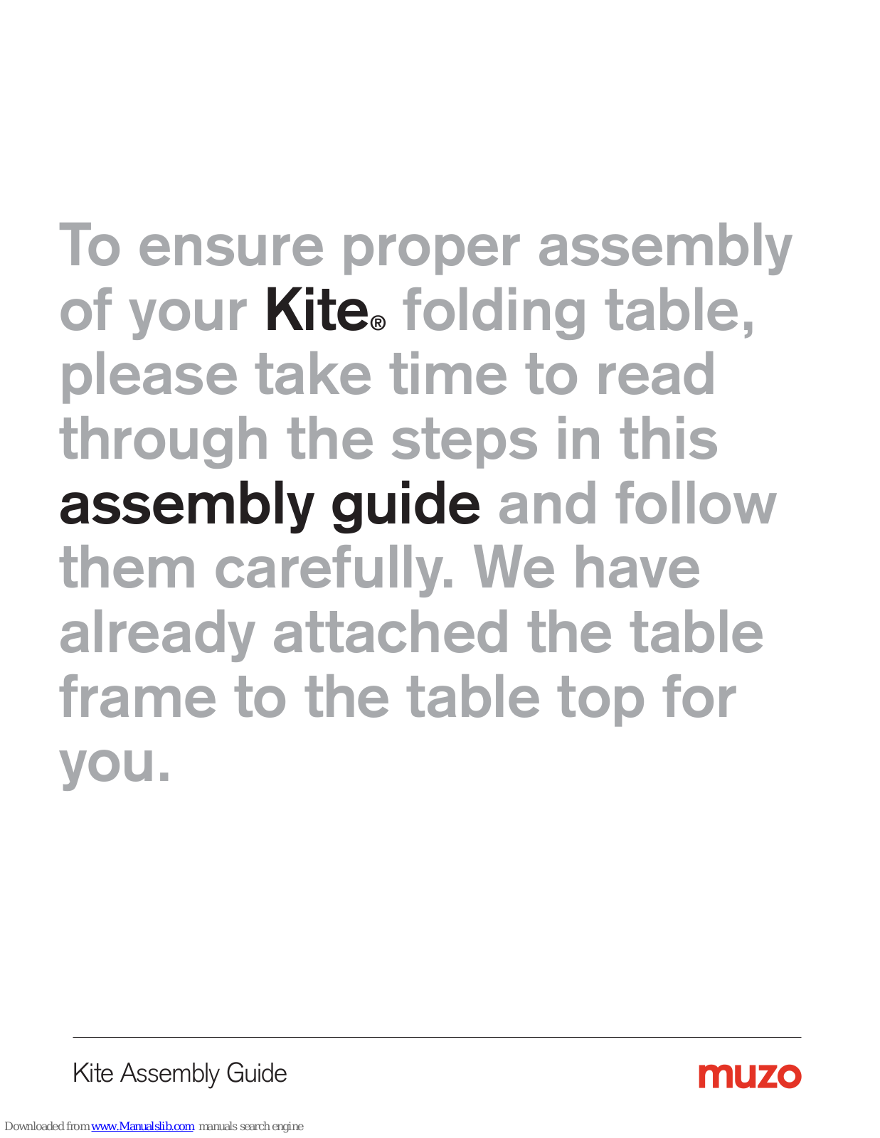 Demco Kite Assembly Manual