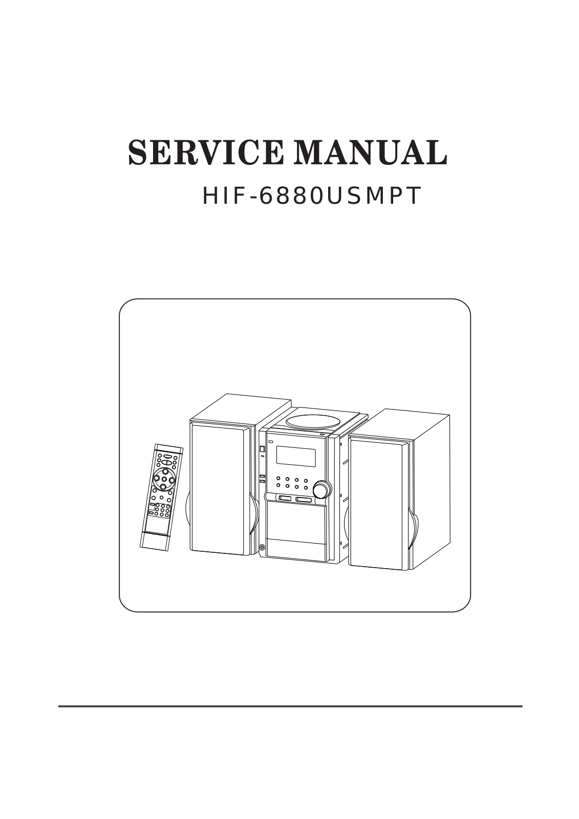 Roadstar HIF-6880USMPT Service Manual