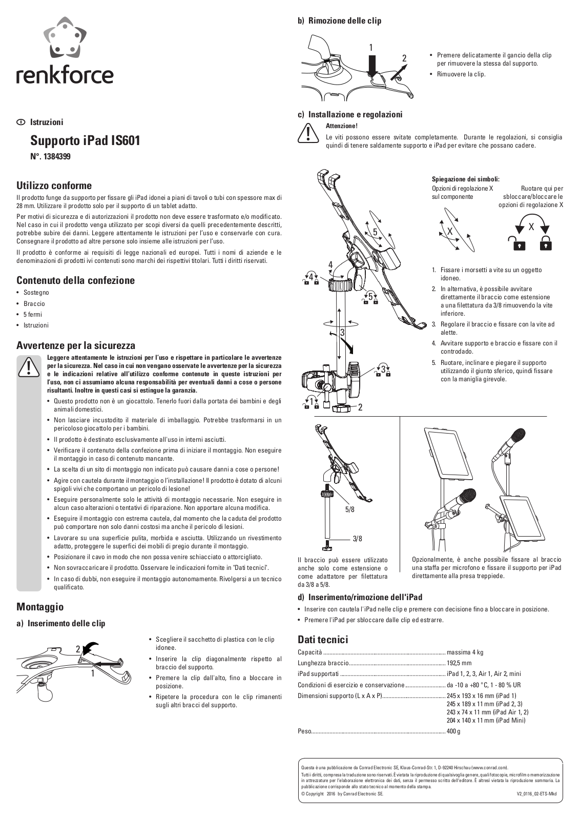 Renkforce 1384399 Operating Instructions