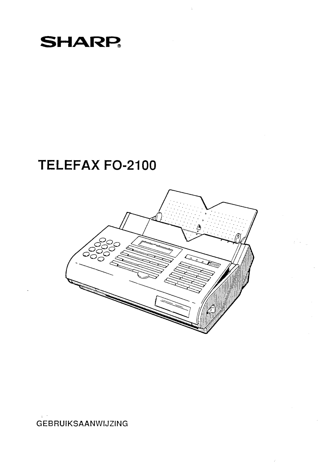 Sharp FO-2100 User Manual