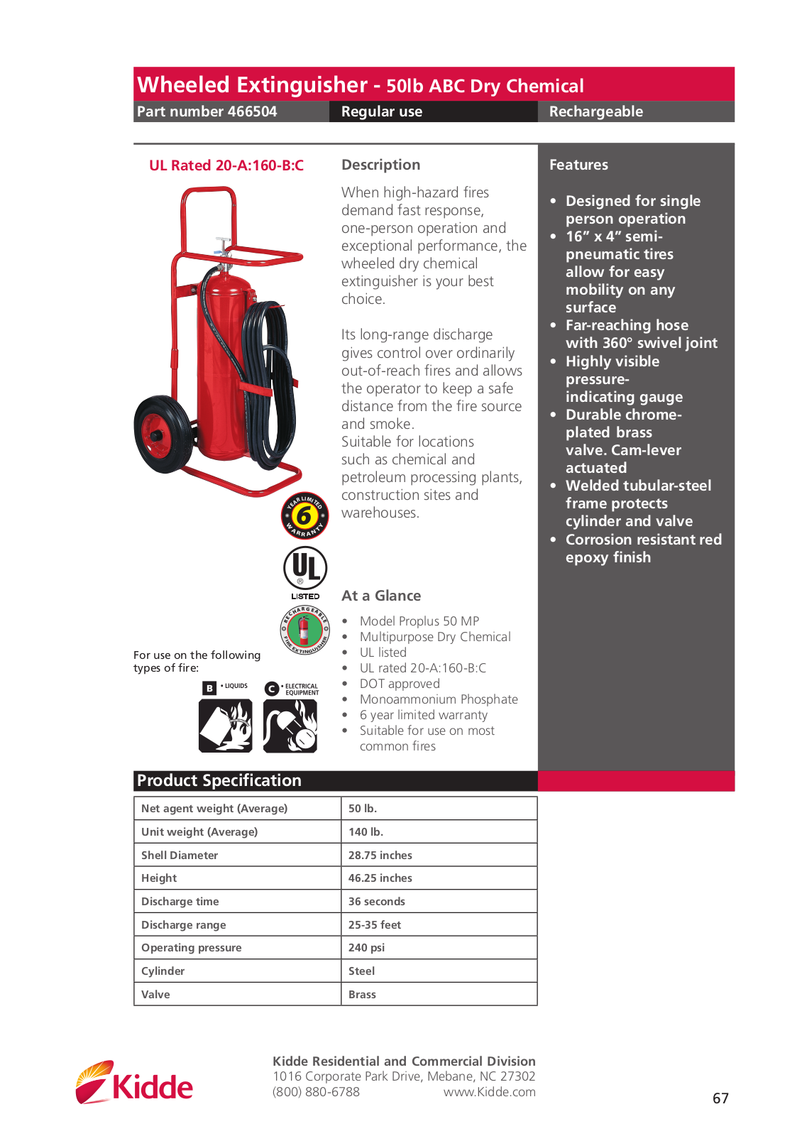 Kidde 466504 Brochure