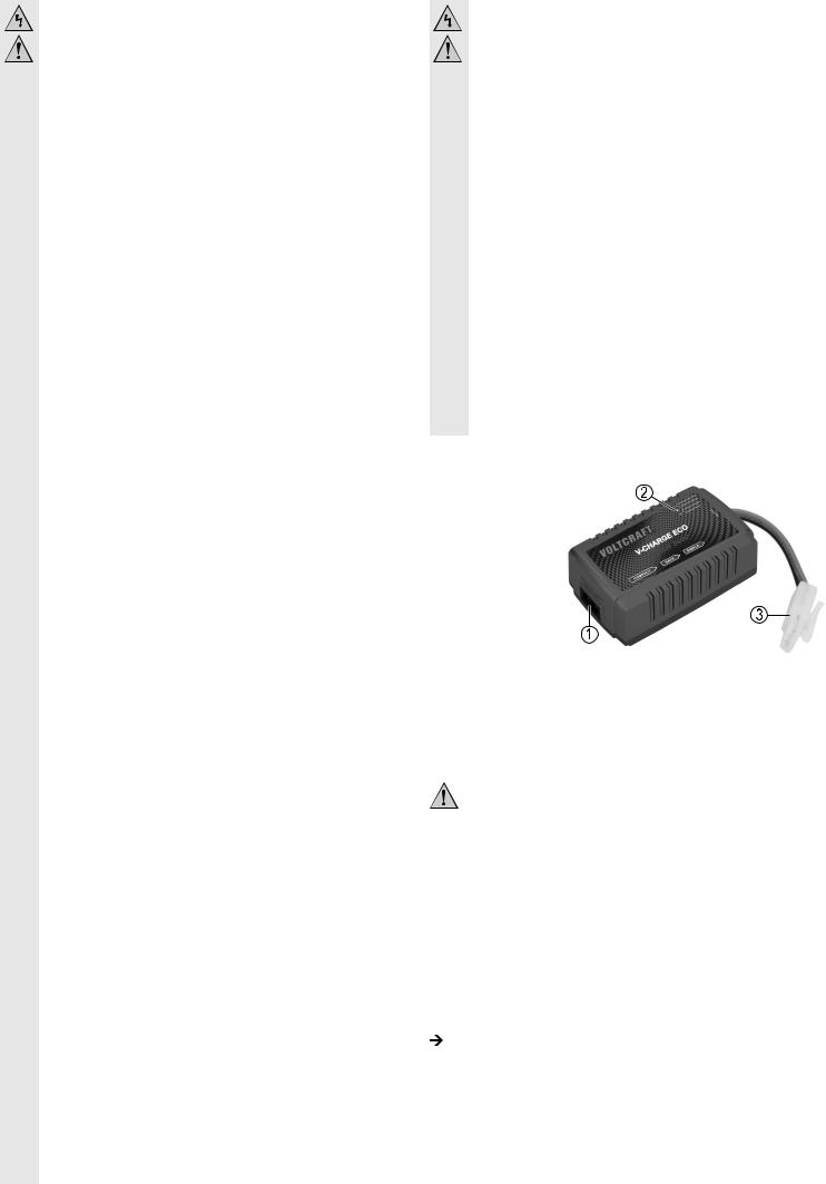 VOLTCRAFT V-CHARGE ECO NiMH 2000, V-CHARGE ECO NiMH 3000 User guide