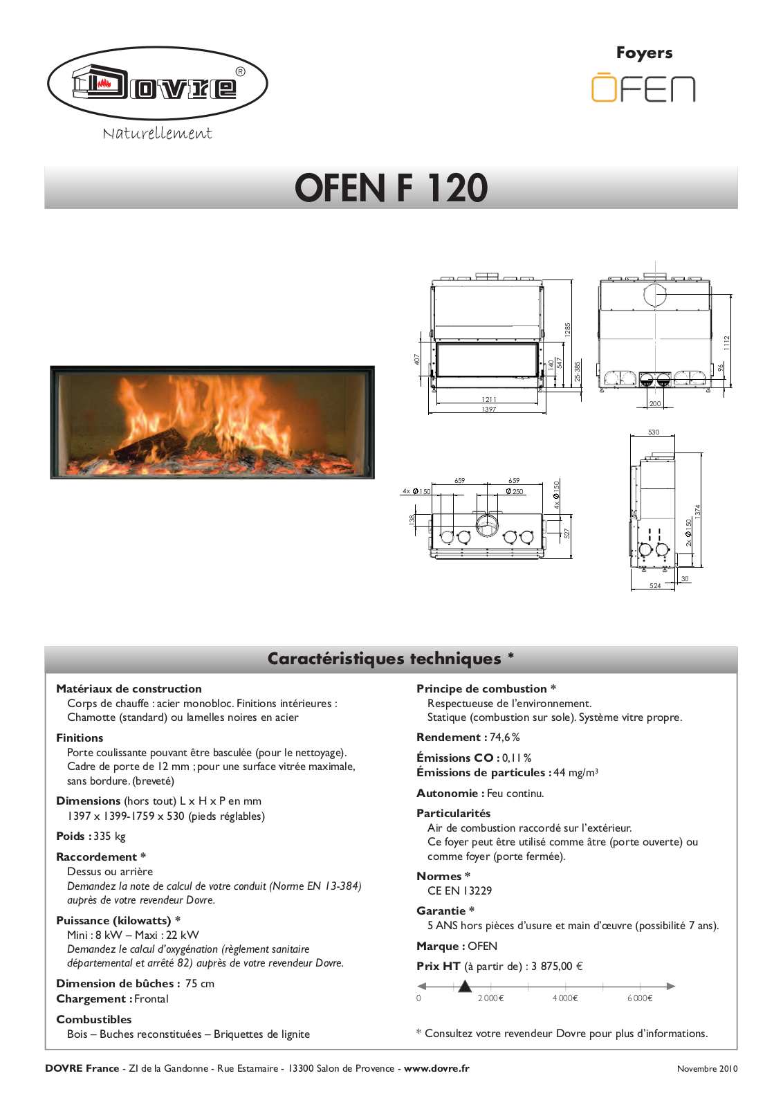 DOVRE OFEN F 120 User Manual